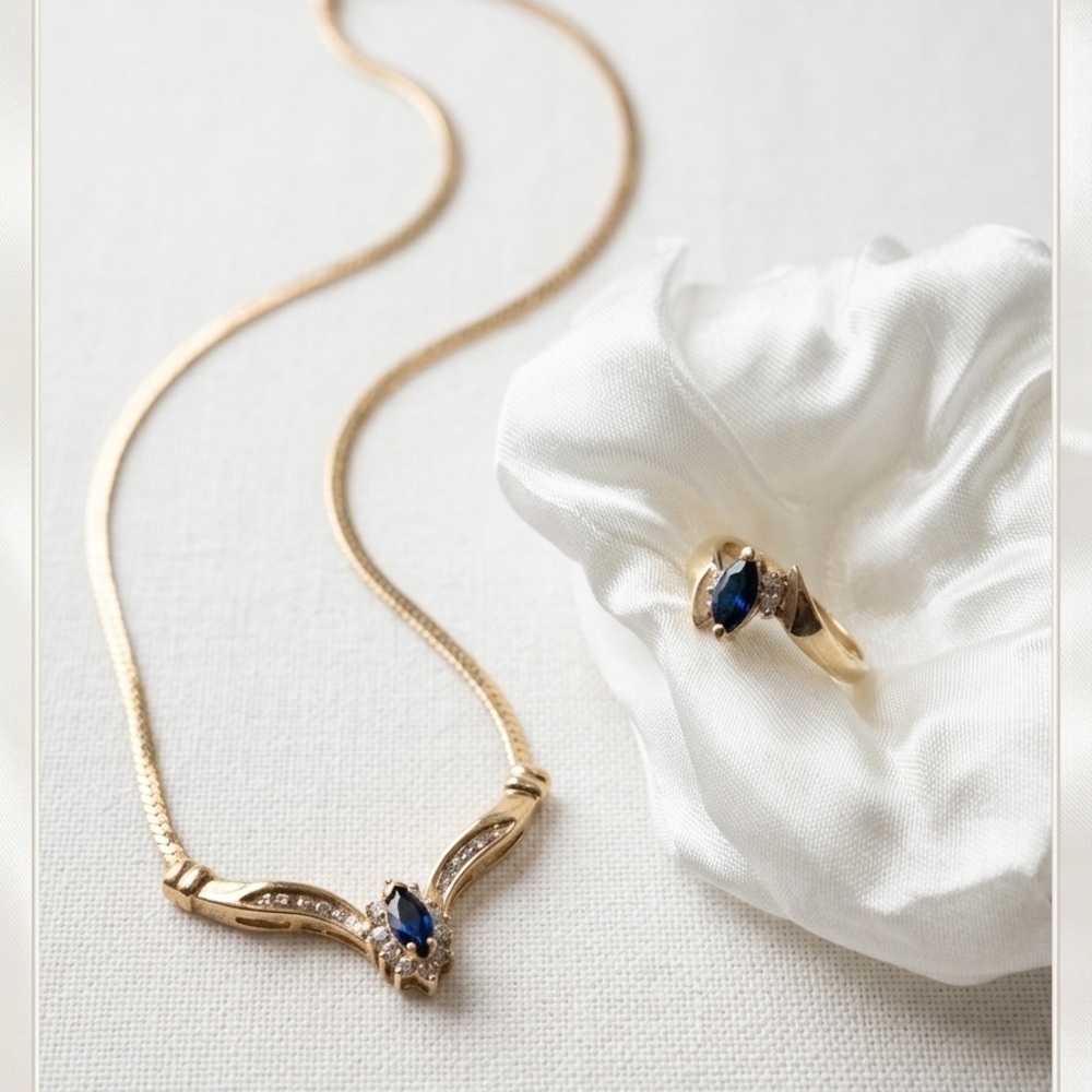 Vintage Necklace & Ring Set